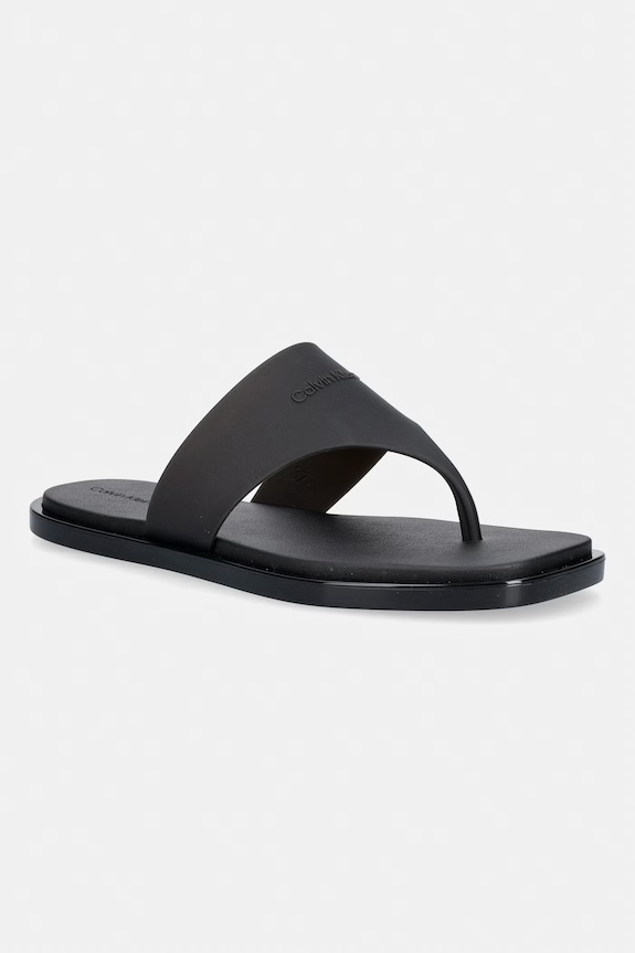 Calvin Klein žabky dámské JELLY SANDAL THONG MAT TRAN TPU černá HW0HW02964