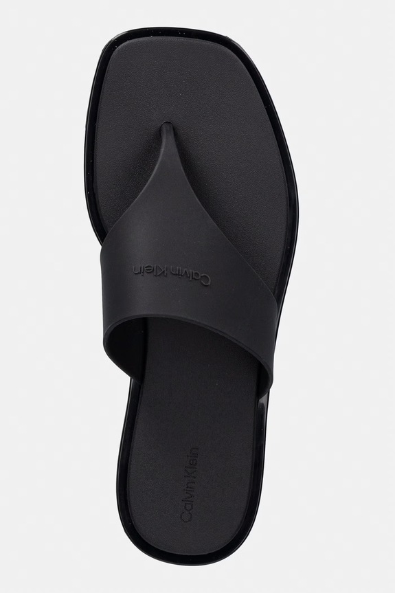 Calvin Klein žabky dámské JELLY SANDAL THONG MAT TRAN TPU černá HW0HW02964