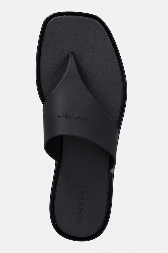 Calvin Klein žabky dámské JELLY SANDAL THONG MAT TRAN TPU černá HW0HW02964