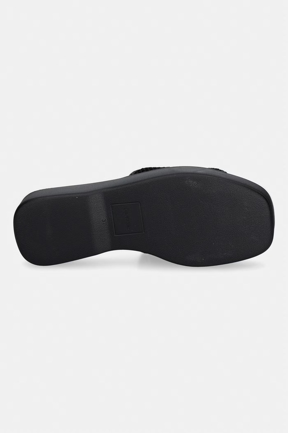 Calvin Klein klapki damskie FLATFORM SNDL MESH HW0HW02877 czarny