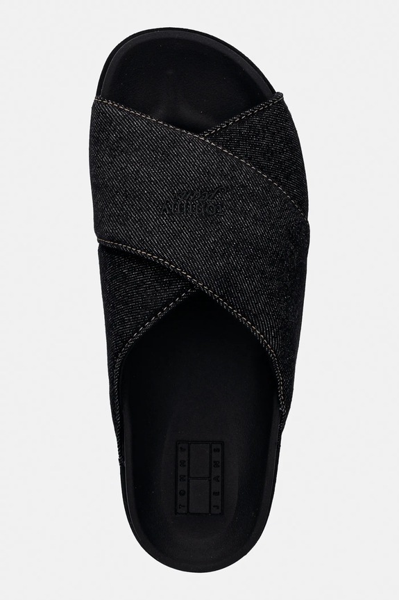Tommy Jeans ciabatte slide TJW COMFORT SLIDES WASHED DENIM blu navy EN0EN02898