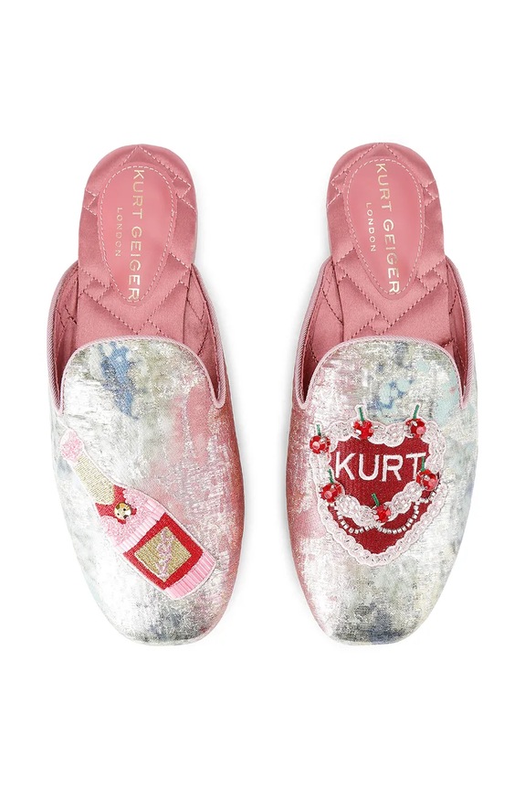 Kurt Geiger London klapki Embroidered Slipper multicolor 5387799069