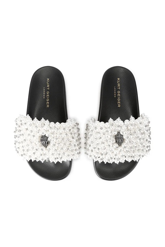 Natikače Kurt Geiger London Meena Eagle Bead 5392245999 crna SS26