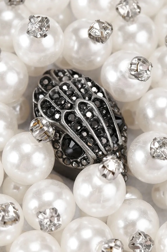 Natikače Kurt Geiger London Meena Eagle Bead crna 5392245999