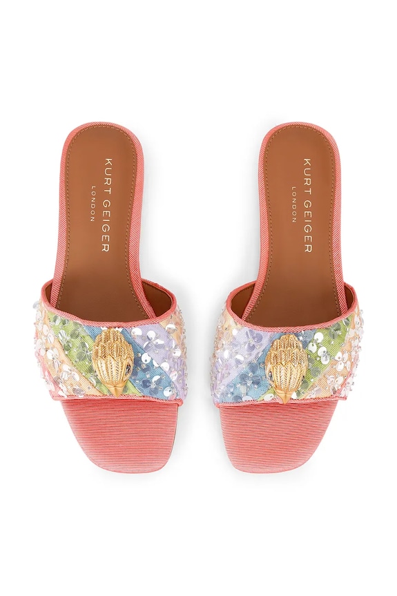 Kurt Geiger London papucs Kensington Flat Sandal 8496169689 narancssárga SS26