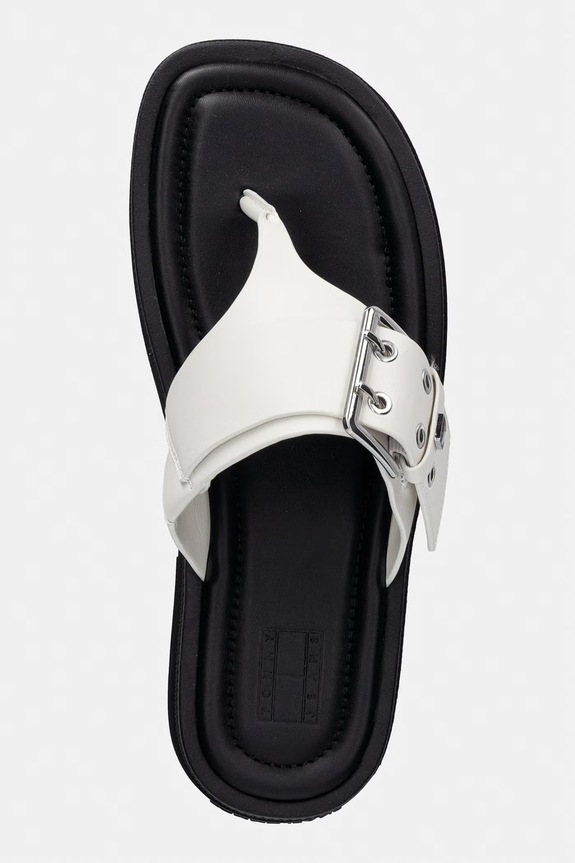 Tommy Jeans σαγιονάρες δίχαλες Γυναικείες TJW BUCKLE SANDAL λευκό EN0EN02948