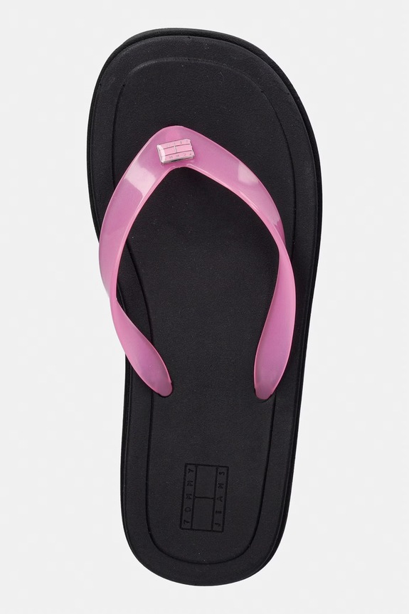Tommy Jeans šľapky dámske TJW CLEATED JELLY SUMMER SANDAL ružová EN0EN02954