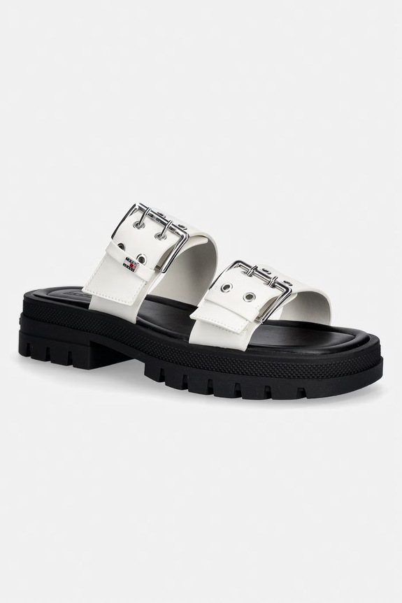 Tommy Jeans σαγιονάρες Γυναικεία TJW BUCKLE STRAPS SANDAL λευκό EN0EN02966