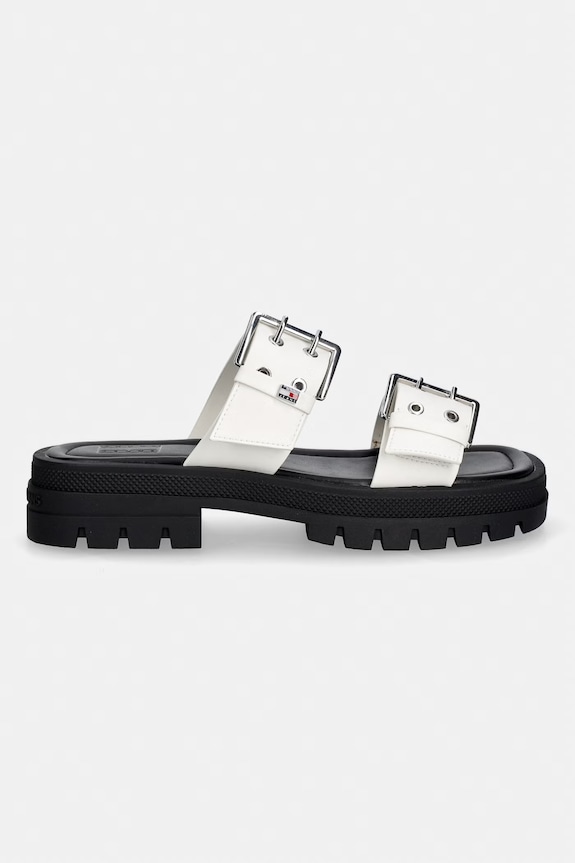 Tommy Jeans σαγιονάρες Γυναικεία TJW BUCKLE STRAPS SANDAL EN0EN02966 λευκό SS26
