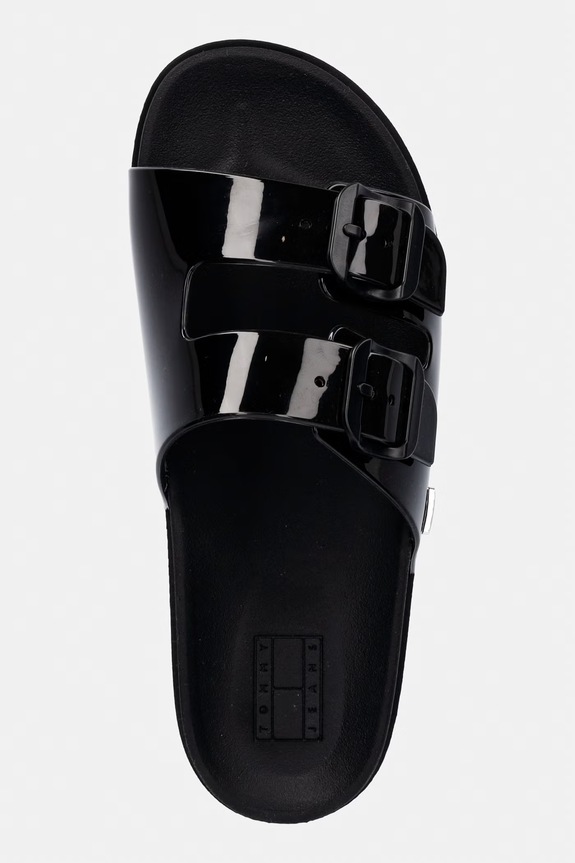Tommy Jeans šľapky dámske TJW COMFORT JELLY SLIDES čierna EN0EN02974