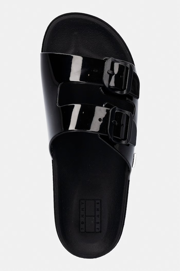 Tommy Jeans šľapky dámske TJW COMFORT JELLY SLIDES čierna EN0EN02974