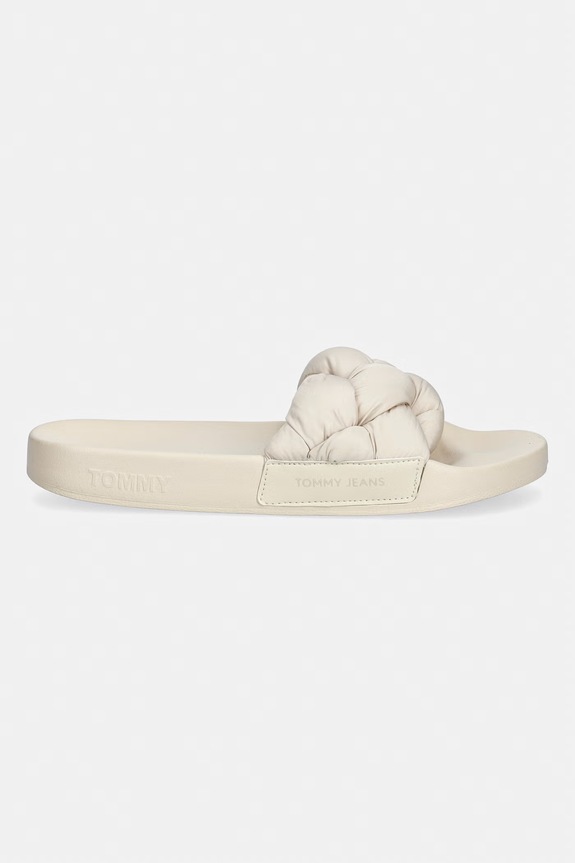 Tommy Jeans női papucs TJW BRAIDED SLIDES EN0EN02975 bézs SS26