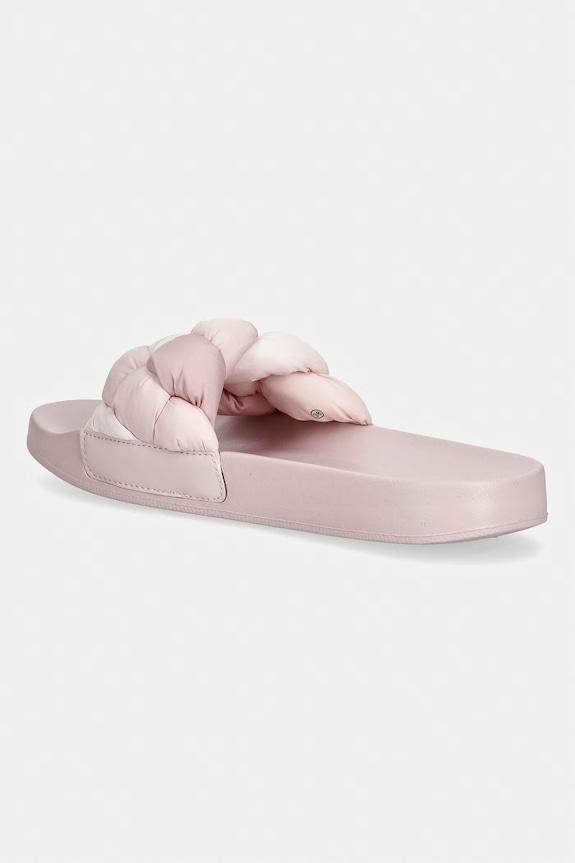 Obuv Tommy Jeans šľapky dámske TJW BRAIDED SLIDES EN0EN02975 ružová