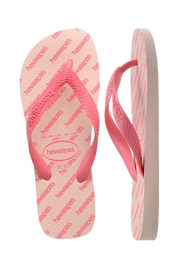 Παντόφλες Havaianas TOP LOGOMANIA ESSENTIAL BALLET 4149891.0076 ροζ