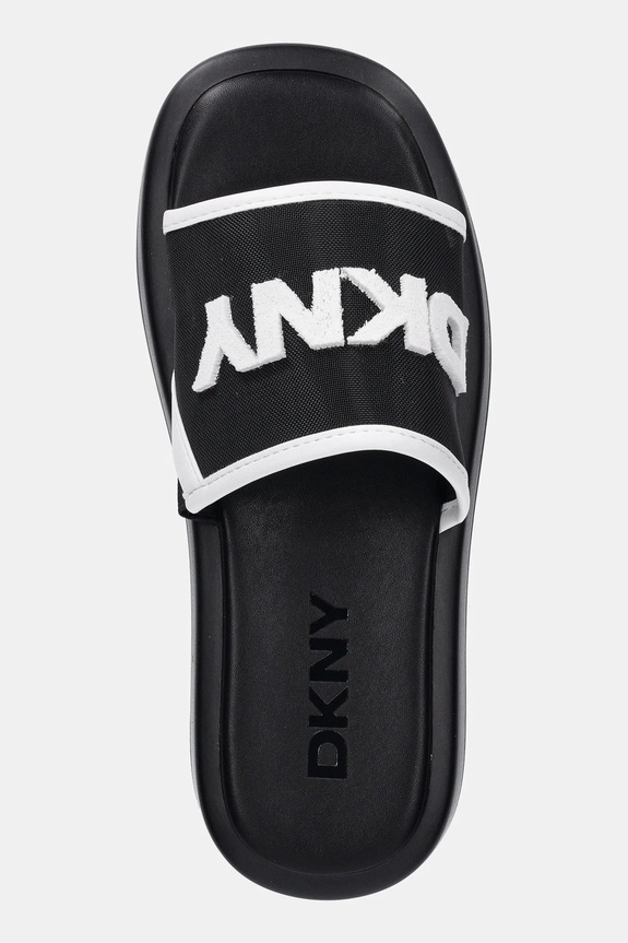 Šľapky Dkny Orion Logo Mesh čierna K1643577.005