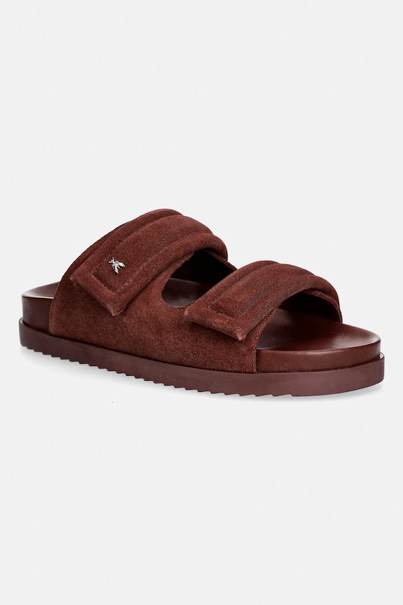 Patrizia Pepe papuci din piele piele întoarsă rosu 8X0001.L152.B882