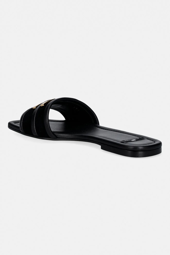 Încălțăminte Elisabetta Franchi papuci din piele SA72L61E2.110 negru