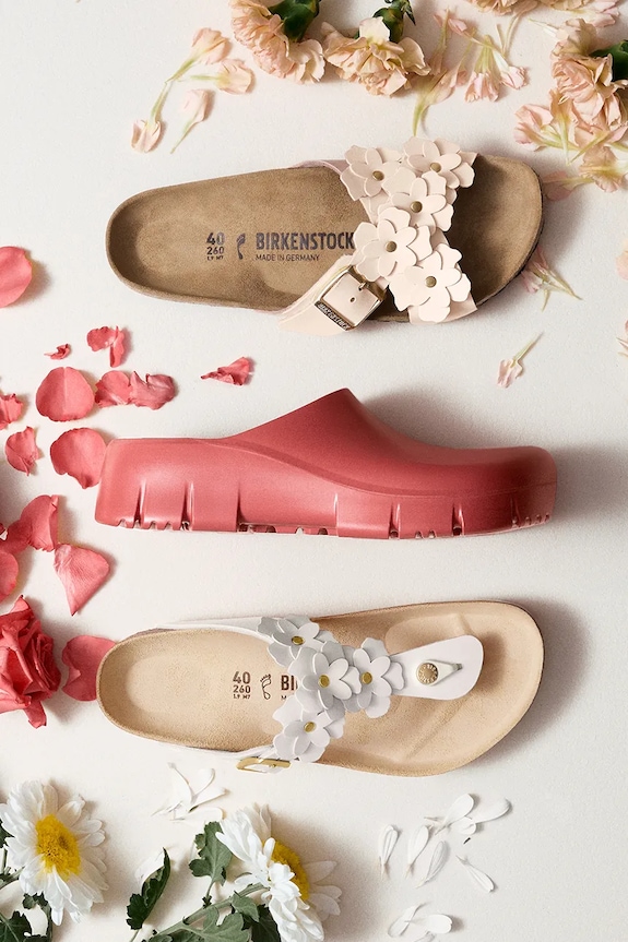 Birkenstock șlapi de damă din piele Gizeh 1026735