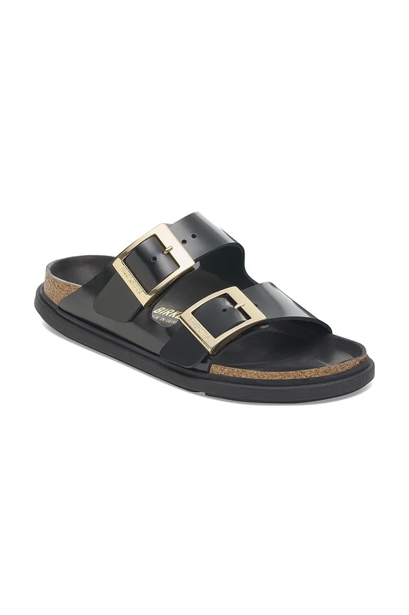Birkenstock σαγιονάρες Γυναικεία δερμάτινες Arizona 1029364 μαύρο SS26