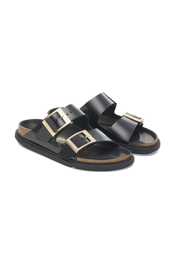 Παπούτσια Birkenstock σαγιονάρες Γυναικεία δερμάτινες Arizona 1029364 μαύρο