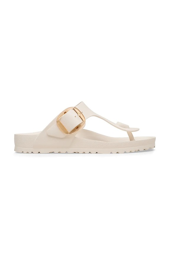Birkenstock παιδικές σαγιονάρες δίχαλο Gizeh EVA Big Buckle φλατ μπεζ 1031366