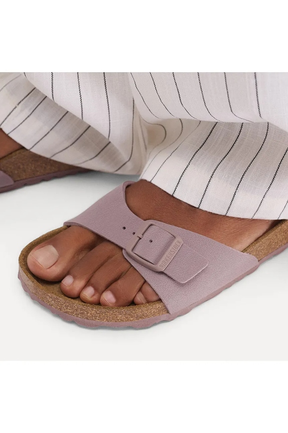 Birkenstock klapki na płaskim obcasie damskie Madrid 1031464