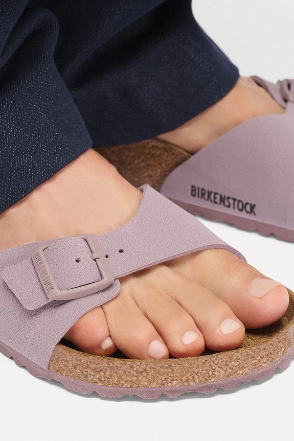 Birkenstock klapki na płaskim obcasie damskie Madrid 1031464