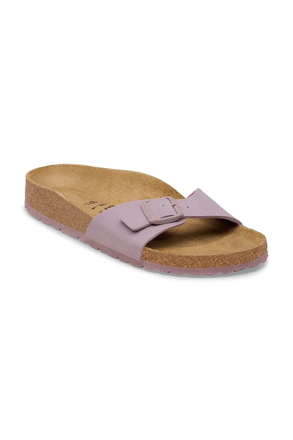 Birkenstock klapki na płaskim obcasie damskie Madrid 1031464 fioletowy SS26