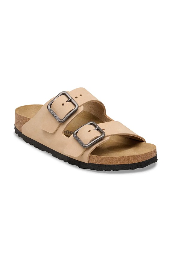 Birkenstock klapki damskie skórzane Arizona 1031579 beżowy SS26