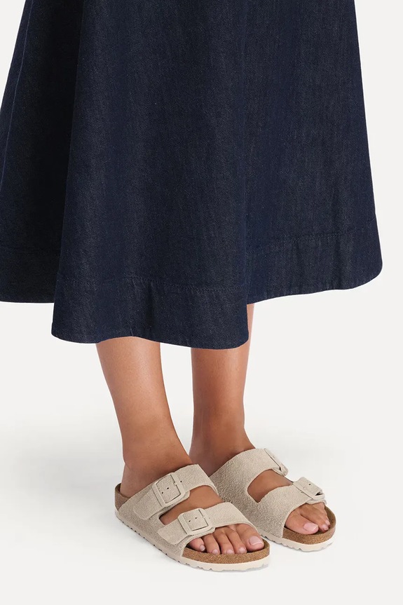 Birkenstock papuci de damă din piele întoarsă Arizona 1031645