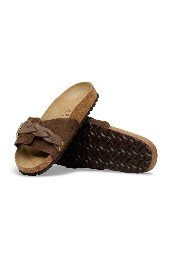 Birkenstock σαγιονάρες Γυναικεία σουέτ Oita καφέ 1031734