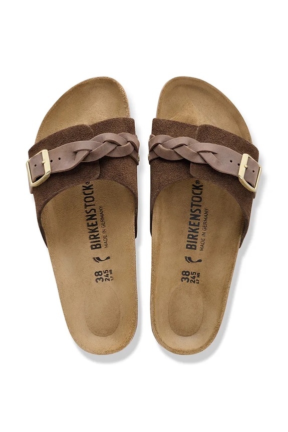 Birkenstock σαγιονάρες Γυναικεία σουέτ Oita 1031734 καφέ