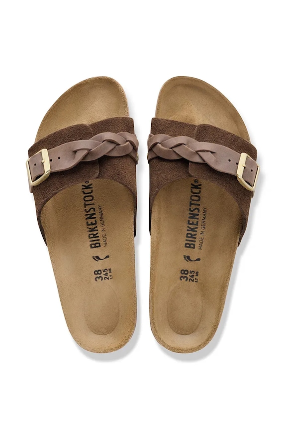 Birkenstock σαγιονάρες Γυναικεία σουέτ Oita 1031734 καφέ