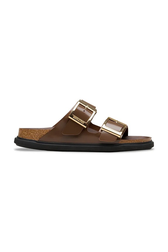 Birkenstock Arizona Droplet Buckle papuci pentru femei din piele altele maro 1031910