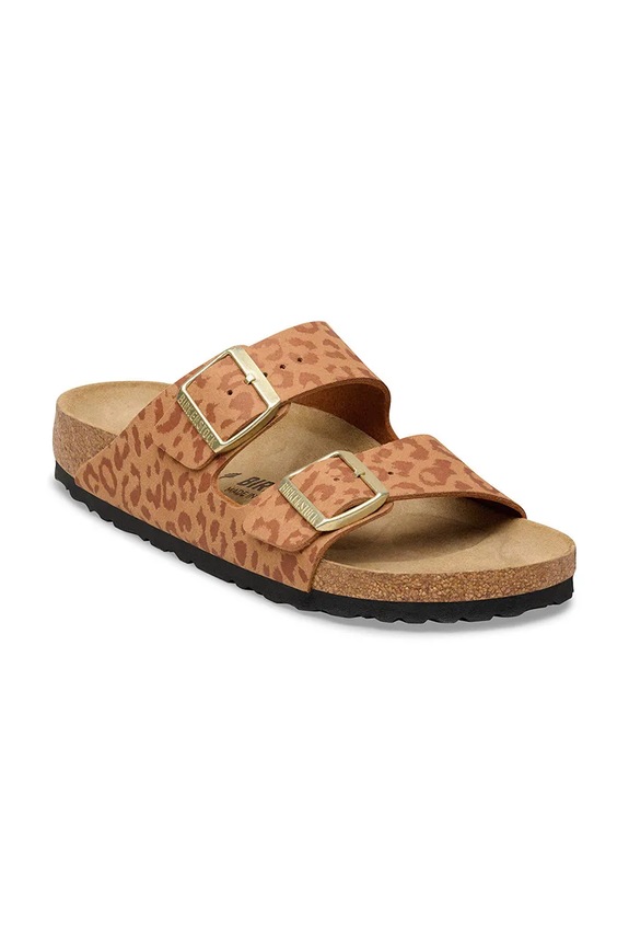 Birkenstock šľapky na plochom podpätku dámske Arizona 1031926 hnedá SS26