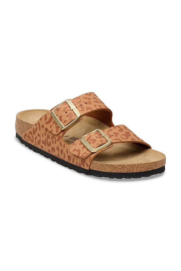 Birkenstock šľapky na plochom podpätku dámske Arizona 1031926 hnedá SS26
