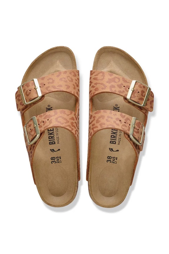Birkenstock šľapky na plochom podpätku dámske Arizona 1031926 hnedá