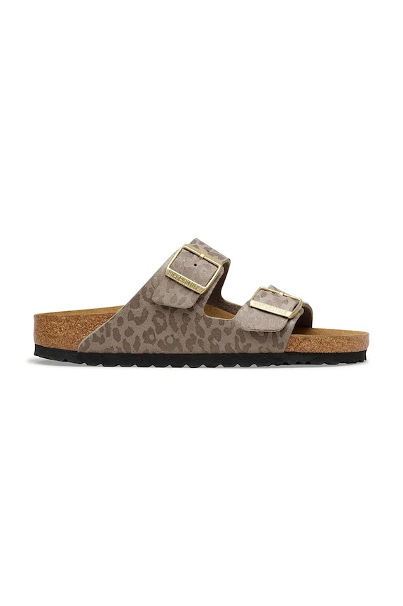 Birkenstock Γυναικείες σαγιονάρες Επίπεδο τακούνι φλατ γκρί 1031941
