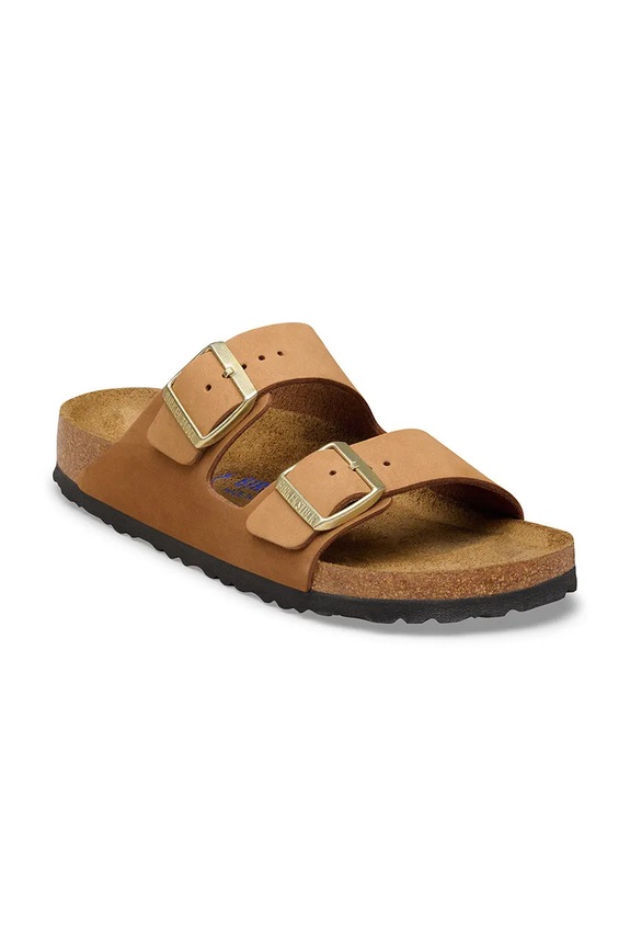 Birkenstock papuci de damă din nubuck Arizona 1032066 maro SS26