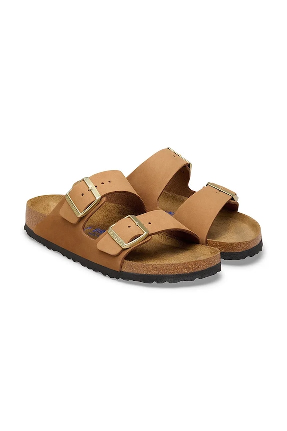 Obuv Birkenstock šľapky dámske nubukové Arizona 1032086 hnedá
