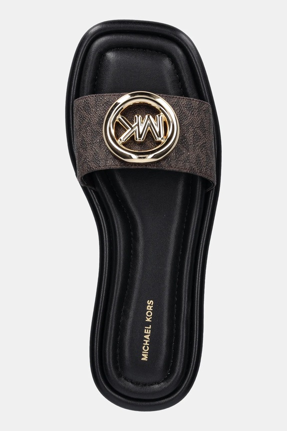 Šľapky MICHAEL Michael Kors Milan Slide hnedá 40F5MLFS1B.200