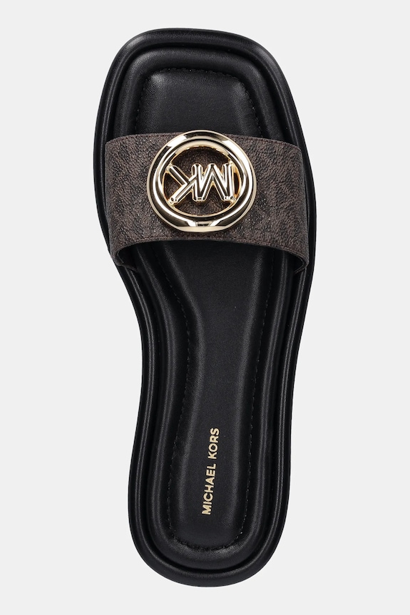 Šľapky MICHAEL Michael Kors Milan Slide hnedá 40F5MLFS1B.200