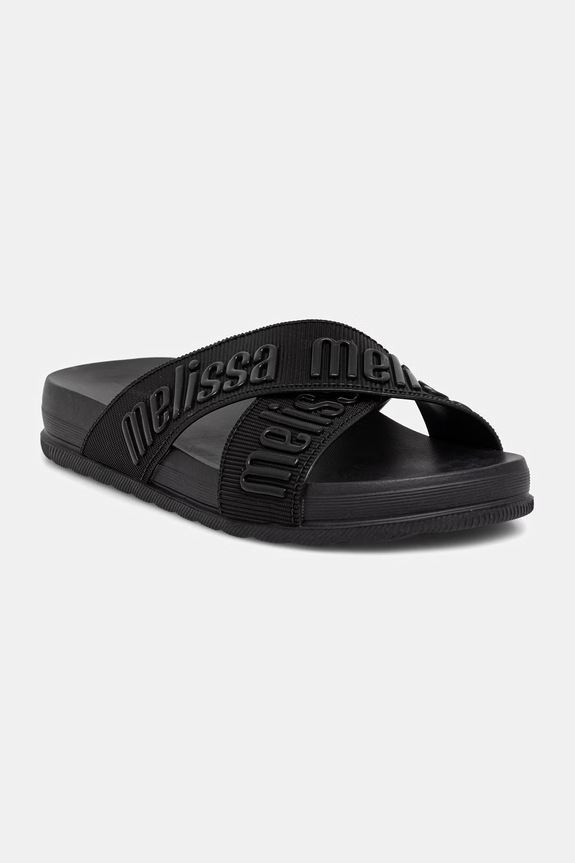 Melissa klapki MELISSA COZY SLIDE M LOVER II AD syntetyczny czarny M.36118.BI378