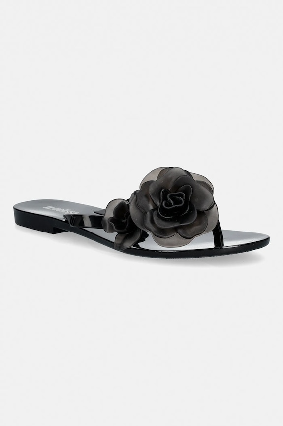 Melissa șlapi MELISSA HARMONIC PETALS AD sintetic negru M.37818.BO916