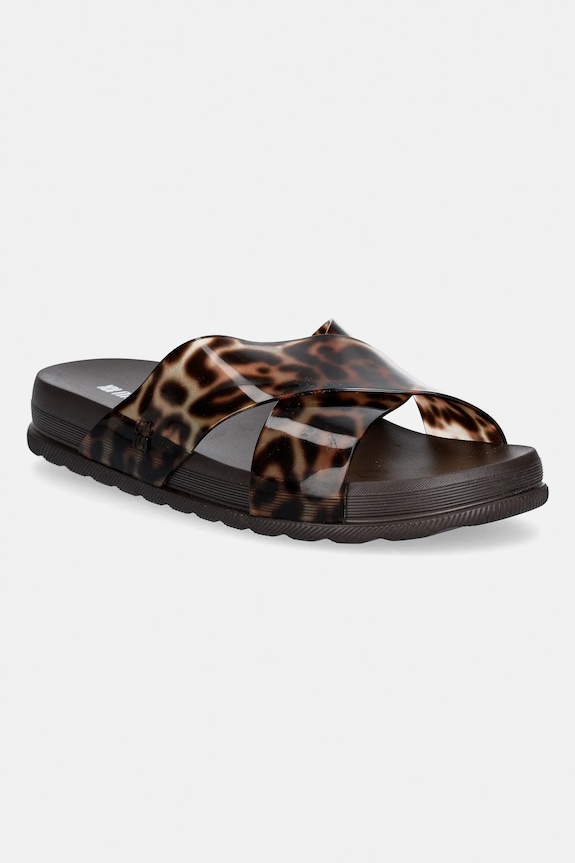 Šľapky Melissa MELISSA COZY SLIDE II AD plochý hnedá M.38074.BU447