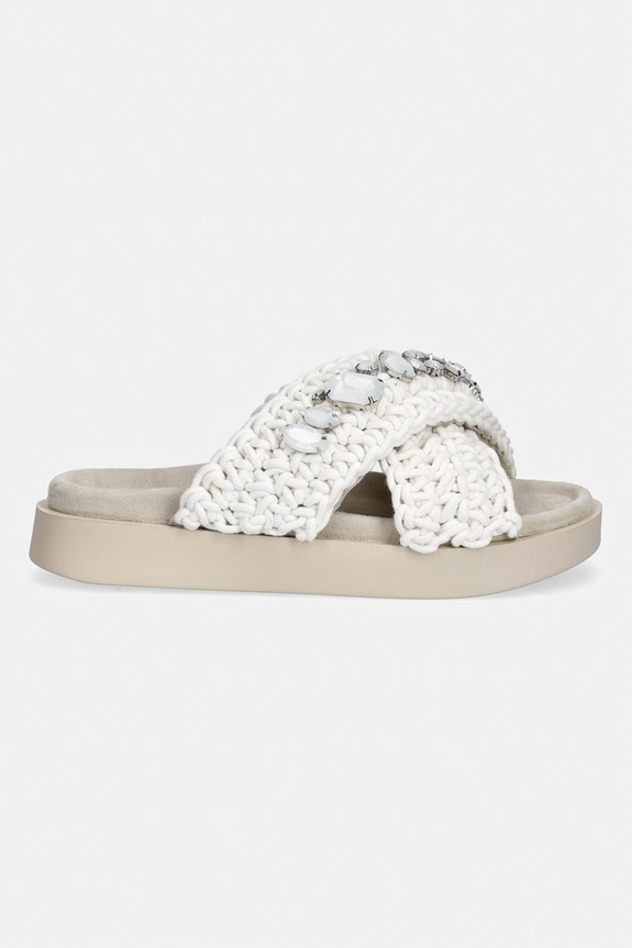 Inuikii klapki damskie Woven Stones 1004.003.0073.104 biały SS26