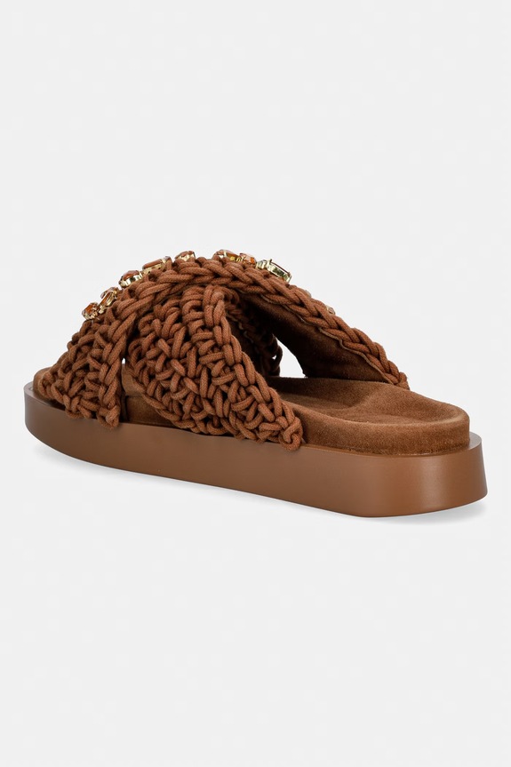 Încălțăminte Inuikii papuci pentru femei Woven Stones 1004.003.0073.164 maro