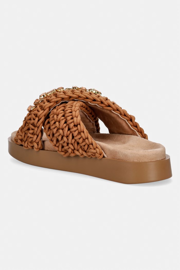 Încălțăminte Inuikii papuci pentru femei Woven Stones 1004.003.0073.171 maro