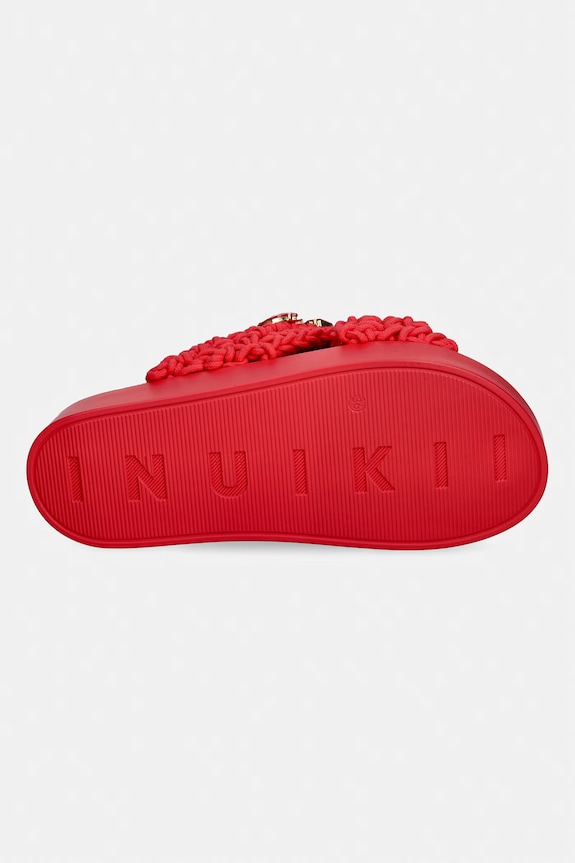 Inuikii papuci pentru femei Woven Stones 1004.003.0073.550 rosu