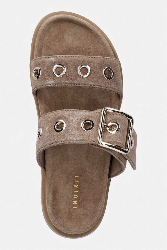 Dámske semišové šľapky Inuikii Tilda Buckle béžová 1004.003.0631.250